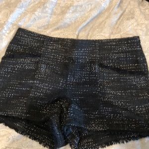 Black dressy shorts with cute embellishments